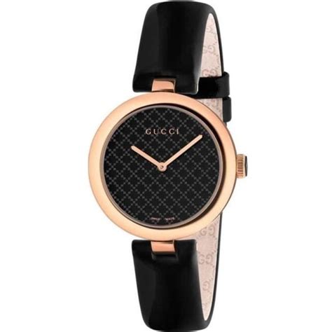 gucci women's watch black leather band|gucci leather watch band replacement.